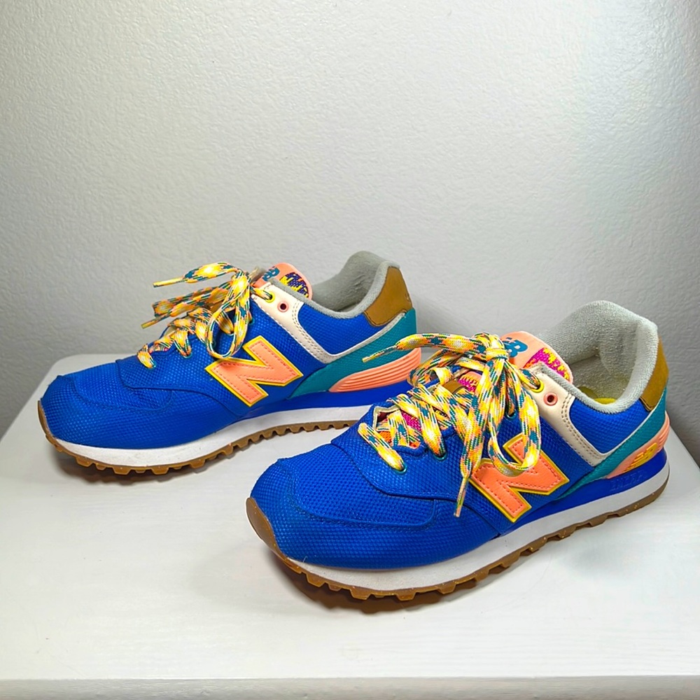 NEW BALANCE 547 WOMEN 8.5 MULTI SNEAKERS WL574EXA WEEKEND EDITION ENCAP